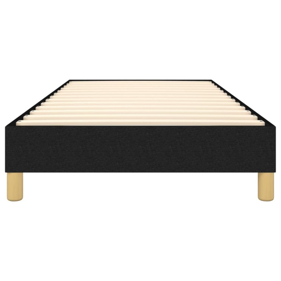 Estructura de cama sin colchón tela negro 100x200