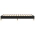 Estructura de cama sin colchón tela negro 100x200