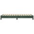 Estructura de cama sin colchón terciopelo verde oscuro