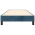Estructura de cama sin colchón terciopelo azul oscuro