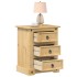 Mesita de noche Corona madera maciza de pino 53x39x66