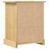 Mesita de noche Corona madera maciza de pino 53x39x66