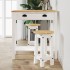 Taburetes altos de cocina 2 uds madera maciza de pino