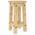 Taburetes altos de cocina 2 uds madera maciza de