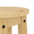 Taburetes altos de cocina 2 uds madera maciza de