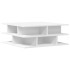 Mesa de centro madera de ingeniería blanco 70x70x29