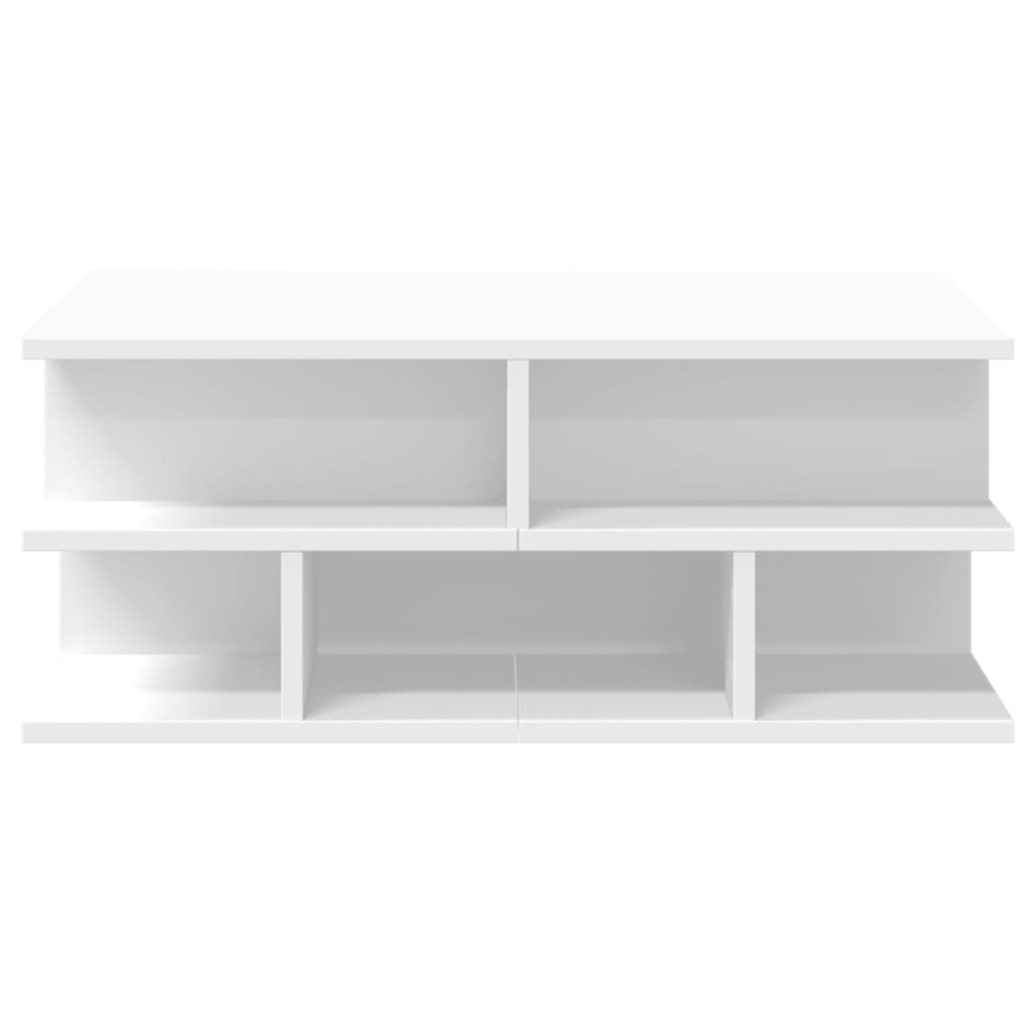 Mesa de centro madera de ingeniería blanco 70x70x29