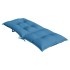 Cojines silla respaldo alto 2 uds tela azul melange 120x50x7