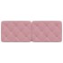 Cabecero de cama acolchado terciopelo rosa 120