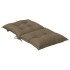 Cojines silla respaldo bajo 2 ud tela taupe melange 100x50x7