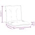 Cojines silla respaldo bajo 2 ud tela taupe melange 100x50x7