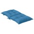 Cojines silla respaldo bajo 2 ud tela azul melange 100x50x7