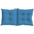 Cojines silla respaldo bajo 2 ud tela azul melange 100x50x7