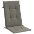 Cojines para silla respaldo alto 6 uds tela gris oscuro
