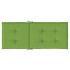 Cojines silla respaldo alto 6 uds tela verde melange