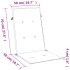 Cojines silla respaldo alto 6 uds tela verde melange