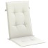 Cojines silla respaldo alto 6 uds tela crema melange