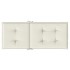 Cojines silla respaldo alto 6 uds tela crema melange