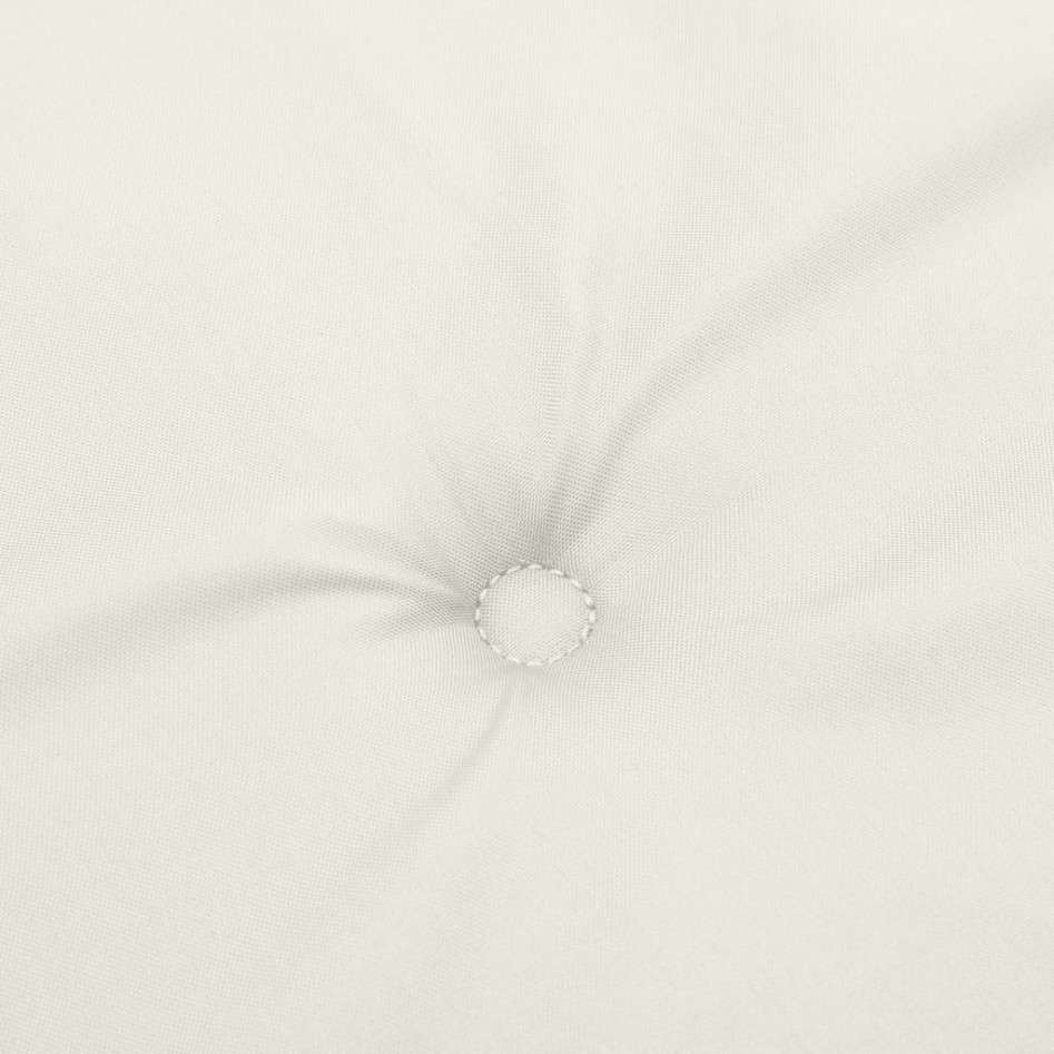 Cojines silla respaldo alto 6 uds tela crema melange