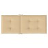 Cojines silla respaldo alto 4 uds tela beige melange