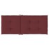Cojines para silla respaldo alto 6 uds tela rojo tinto