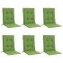 Cojines silla respaldo bajo 6 ud tela verde melange 100x50x4