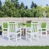 Cojines silla respaldo bajo 6 ud tela verde melange 100x50x4