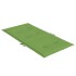 Cojines silla respaldo bajo 6 ud tela verde melange 100x50x4