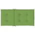 Cojines silla respaldo bajo 6 ud tela verde melange 100x50x4