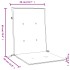 Cojines silla respaldo bajo 6 ud tela verde melange 100x50x4