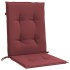 Cojines para silla respaldo bajo 6 ud tela rojo tinto