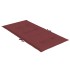 Cojines para silla respaldo bajo 6 ud tela rojo tinto