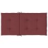 Cojines para silla respaldo bajo 6 ud tela rojo tinto