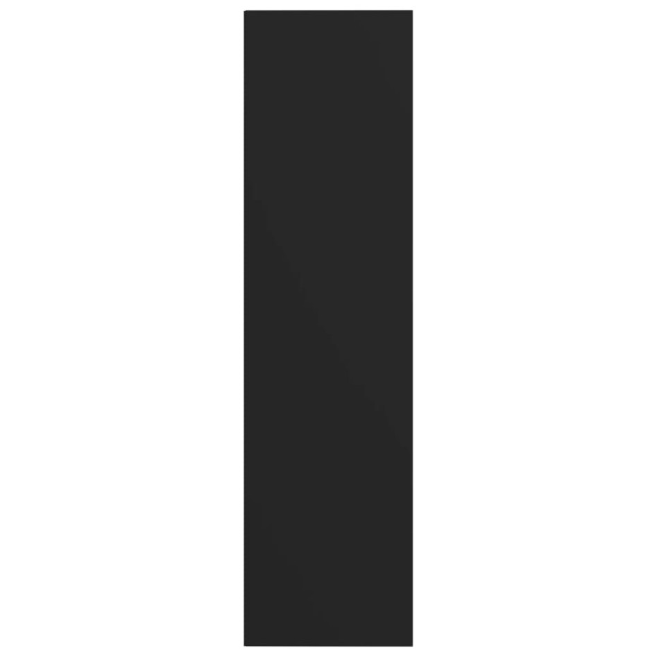 Estantería libros/mueble TV contrachapada negro 36x30x143