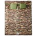 Saco de dormir doble y almohadas camping adultos 3-4