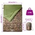 Saco de dormir doble y almohadas camping adultos 3-4