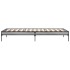 Estructura cama madera ingeniería metal gris Sonoma 100x200