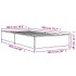 Estructura cama madera ingeniería metal marrón roble 100x200