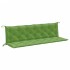 Cojines para banco jardín 2 uds tela verde melange 200x50x7