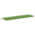 Cojines para banco jardín 2 uds tela verde melange 200x50x7