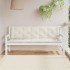 Cojines para banco jardín 2 uds tela crema melange 180x50x7