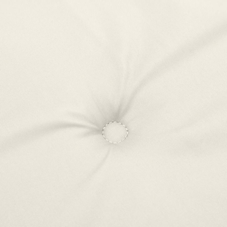 Cojines para banco jardín 2 uds tela crema melange 180x50x7