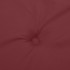 Cojines banco jardín 2 uds tela rojo tinto melange 180x50x7