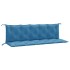 Cojines para banco jardín 2 uds tela azul melange 180x50x7