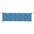 Cojines para banco jardín 2 uds tela azul melange 180x50x7