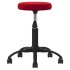 Taburete de masaje terciopelo rojo