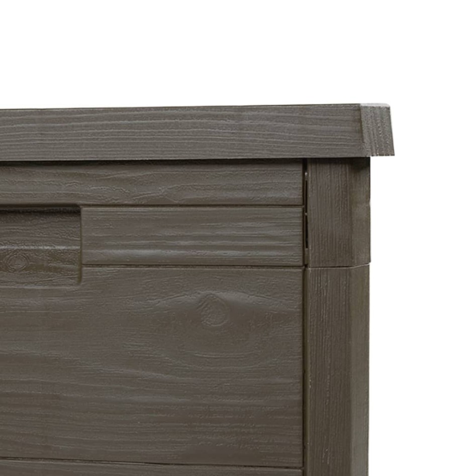 Baúl para cojines polipropileno marrón 77,5x44,5x53