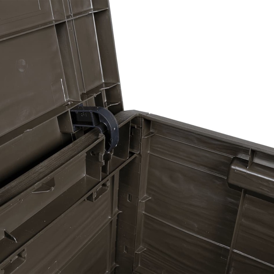 Baúl para cojines polipropileno marrón 77,5x44,5x53