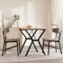 Patas de mesa de comedor estructura Y acero 60x60x73