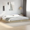 Estructura de cama sin colchón roble Sonoma 200x200 cm